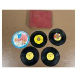 Vintage Children's Records & Love the Flag Disc
