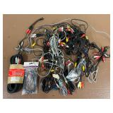 Mixed Lot of RCA and A/V Splitters & Cables