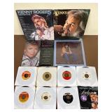 Country Music Vinyl Record Lot Kenny Rogers & More