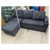 Expanding Convertible Sofa with Storage