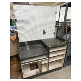 Sales Counter / Storage Cabinet with Back Board