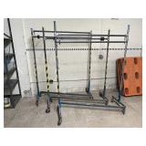 Qty 3 - Heavy Duty Wheeled Garment Racks