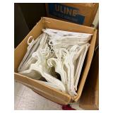 Large Lot of White Retail Plastic Clothes Hangers