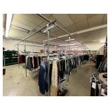 3 Rows of ANCRE Commercial Garment Rail Systems