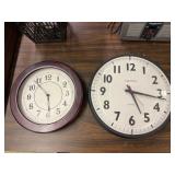 Quartz Wall Clocks - Set of 2