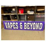 Large Acrylic Vapes & Beyond Sign - 94 x 22 Inches