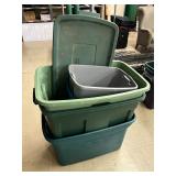 Qty 4 Various Storage Totes