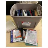 Collection of Binders & Sheet Protectors & Covers