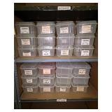 Collection of 24 Shoe Box Size Storage Containers