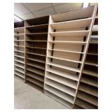 2 Sections - Wood Shelving Units