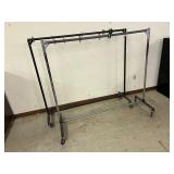 Heavy Duty Commercial Rolling Garment Racks Qty 2