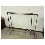 Heavy Duty Commercial Rolling Garment Racks Qty 2