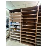 2 Sections - Wood Shelving Units