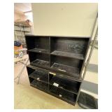 2 Wood Shelving Units