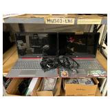 2 HP Laptops with Power Cords - Red