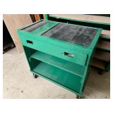 Wheeled Wooden Storage Cabinet