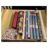 Mixed Lot of Gift Wrapping Paper Rolls