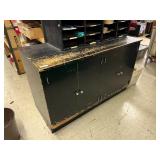 4 Door Wood Storage Cabinet