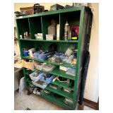 Wheeled Wooden Sales / Storage Cabinet - Qty 1