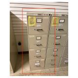 Qty 1 - 4 Drawer File Cabinet