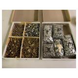 Large Assortment of Snap Buttons - Gold & Chrome