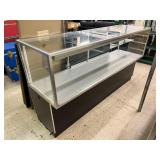 Glass Display Showcase with Storage Cabinet