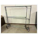 Heavy Duty Commercial Wheeled Garment Rack - Qty 2
