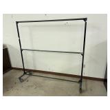 Heavy Duty Commercial Wheeled Garment Rack - Qty 1