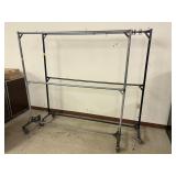 Heavy Duty Commercial Wheeled Garment Rack - Qty 2