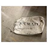 Vintage U.S. Mail Canvas Bag - Drawstring Style