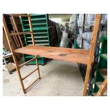 Disassembled Wood Shelving Set