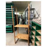 Disassembled Wood Shelving Unit