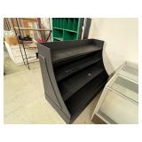 4-Tier Black Product Floor Display Unit