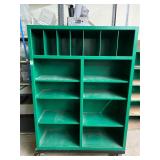 Wheeled Wooden Sales/Storage Cabinet - Qty 1