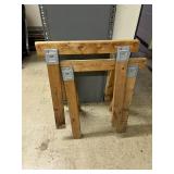 2 Sturdy Wooden Sawhorses