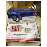 LED Exit Sign / Emergency Light Combo