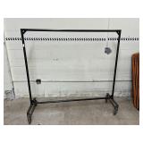 Qty 1 - Heavy Duty Wheeled Garment Rack