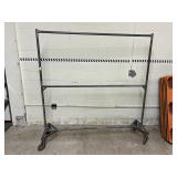 Qty 1 - Heavy Duty Wheeled 2 Level Garment Rack