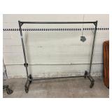 Qty 1 - Heavy Duty Wheeled Garment Rack