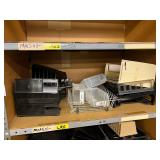 Assorted Desk Organizers and Letter Trays