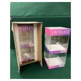 Qty 2 EBCREATE Acrylic Display Case - 2-Tier