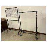 Heavy Duty Rolling Garment Racks Qty 2