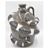 1997 Michael & Melvin Crocker Folk Art Snake Jug