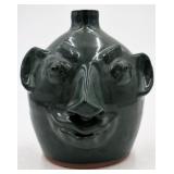 Louis Brown Folk Art Pottery Face Jug