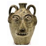 Burlon B. Craig Folk Art Pottery Face Jug