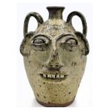 Burlon B. Craig Folk Art Pottery Face Jug