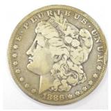 1886 American Morgan Silver Dollar