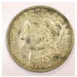 1886 American Morgan Silver Dollar