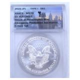 2021 (P) American Silver Eagle Coin MS70