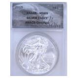 2015 American Silver Eagle Coin MS69